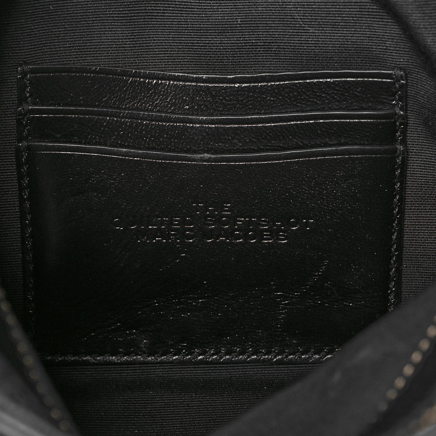 Natural Grain Calfskin Quilted The Softshot 21 Bag Black