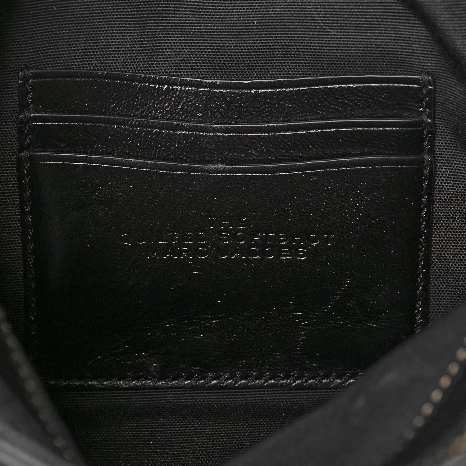 Marc Jacobs Natural Grain Calfskin Quilted The Softshot 21 Bag Black 9 of 10