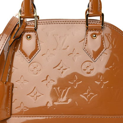Louis Vuitton Vernis Alma BB Rose Velours 7 of 9