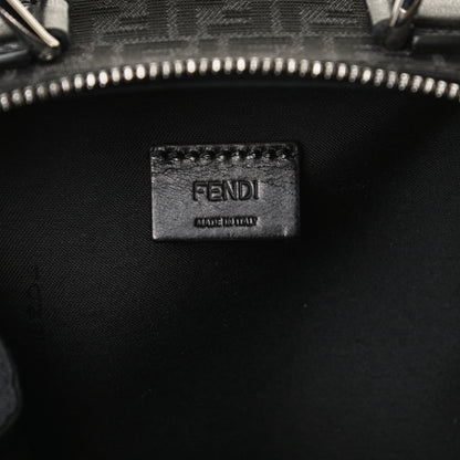 Fendi Recycled Fabric Jacquard Vitello Astro Micro FF Mini Trolley Bag Asfalto Black 6 of 15
