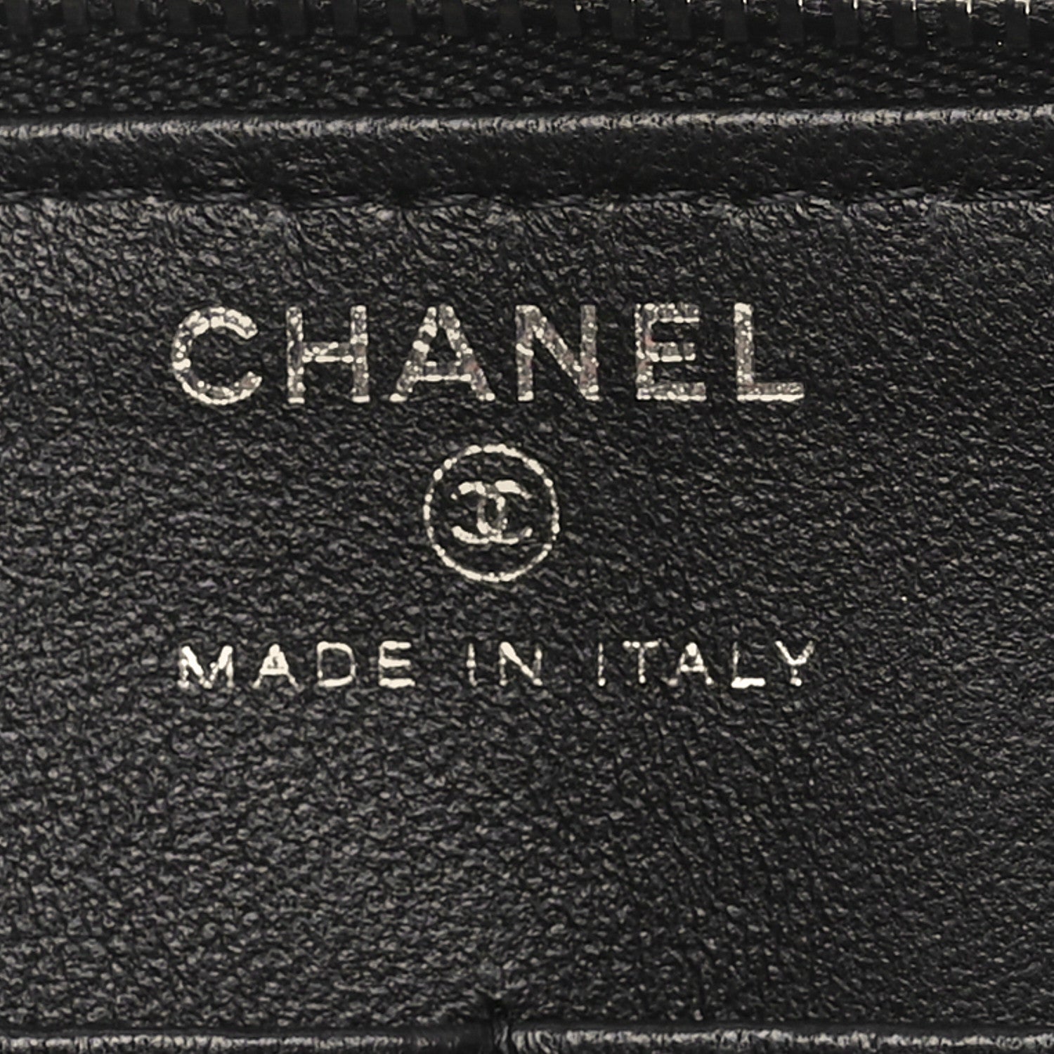 Chanel Metallic Lambskin Wave Clutch Black Silver 6 of 10