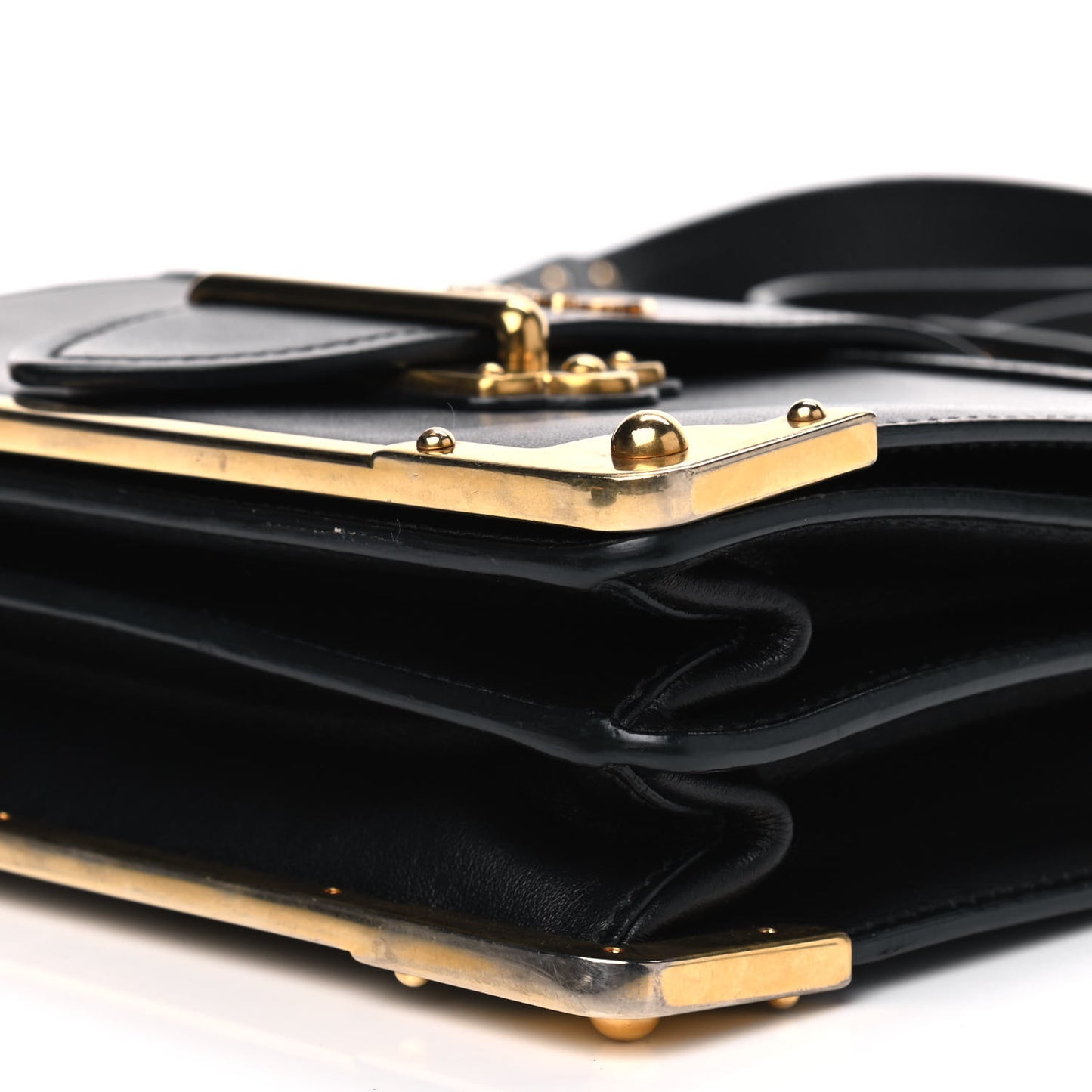 City Calfskin Saffiano Cahier Bag Black