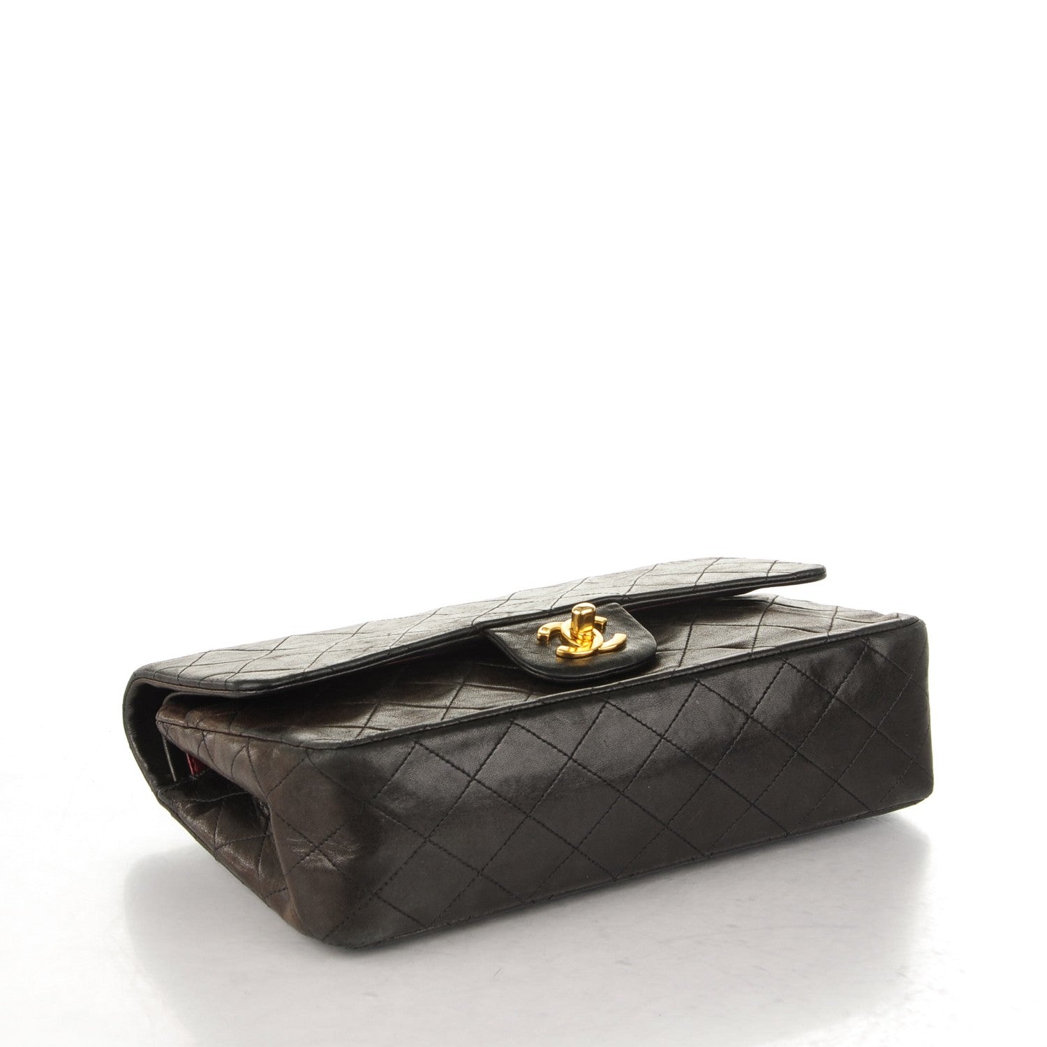 Chanel Lambskin Quilted Medium Double Flap Black 4 of 8