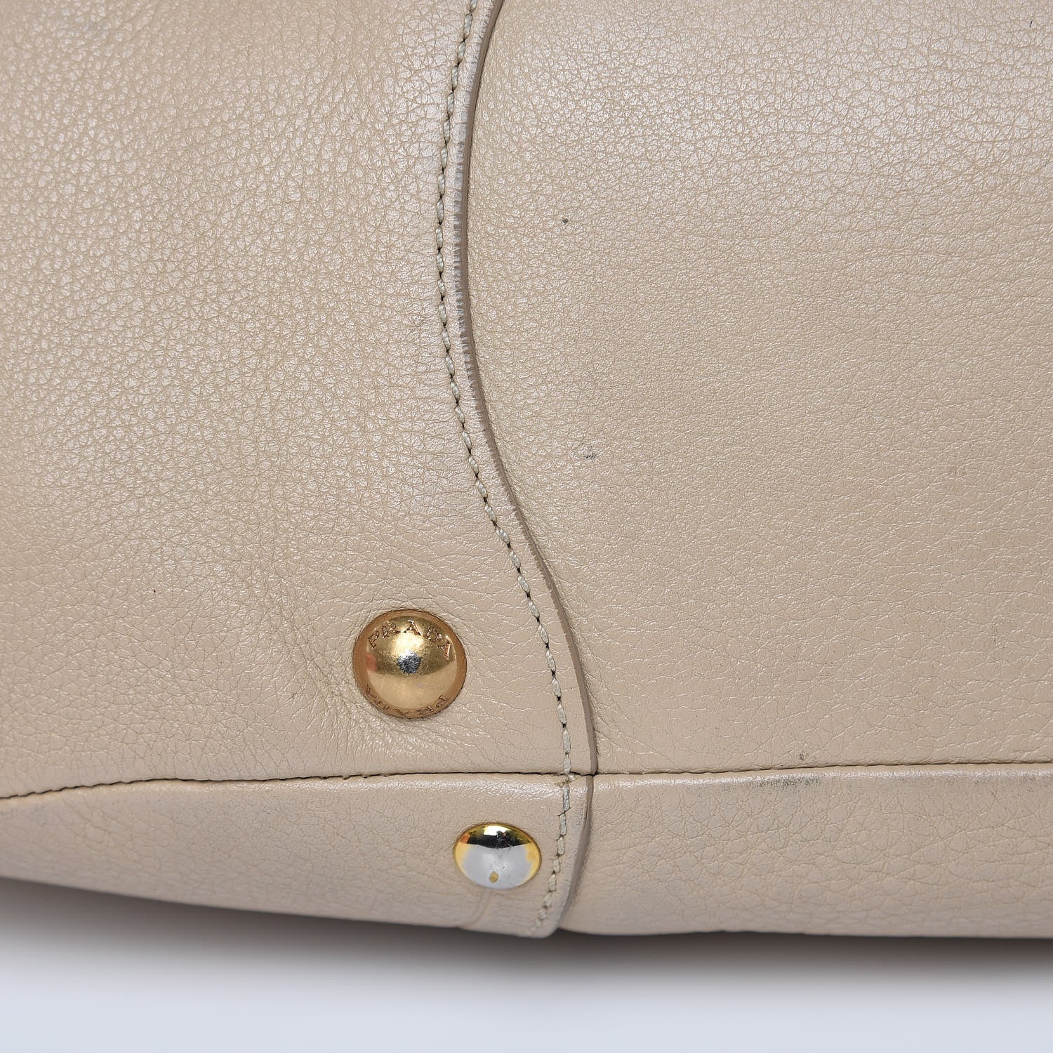 Prada Vitello Daino Pushlock Tote Sughero 13 of 24