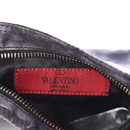 Valentino Garavani Nylon Floral Crossbody Dark Grey 5 of 12