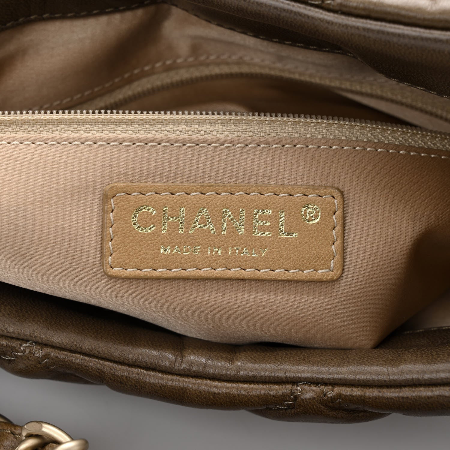 Chanel Lambskin Bubble Quilt Flap Brown 6 of 10