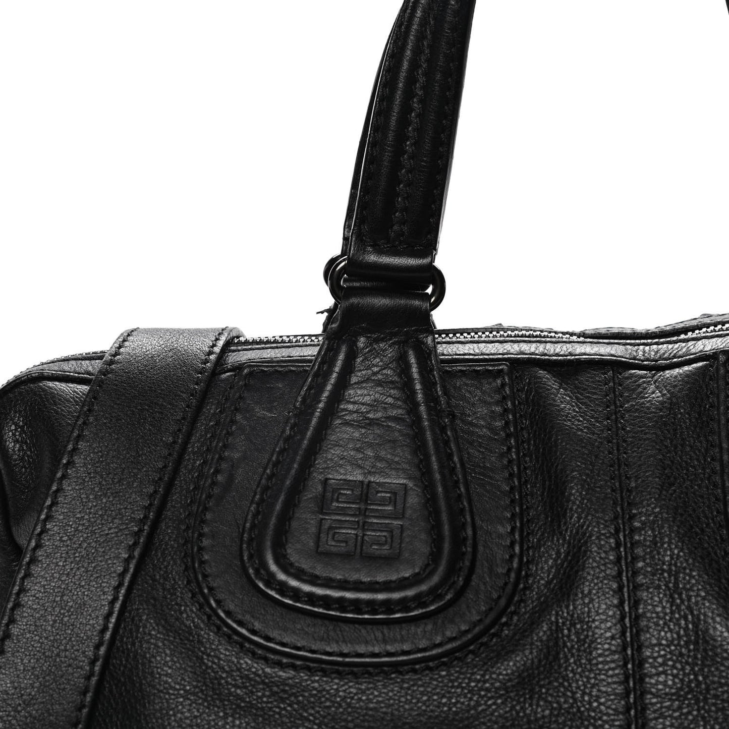 Calfskin Zipped Briefcase Nightingale Black