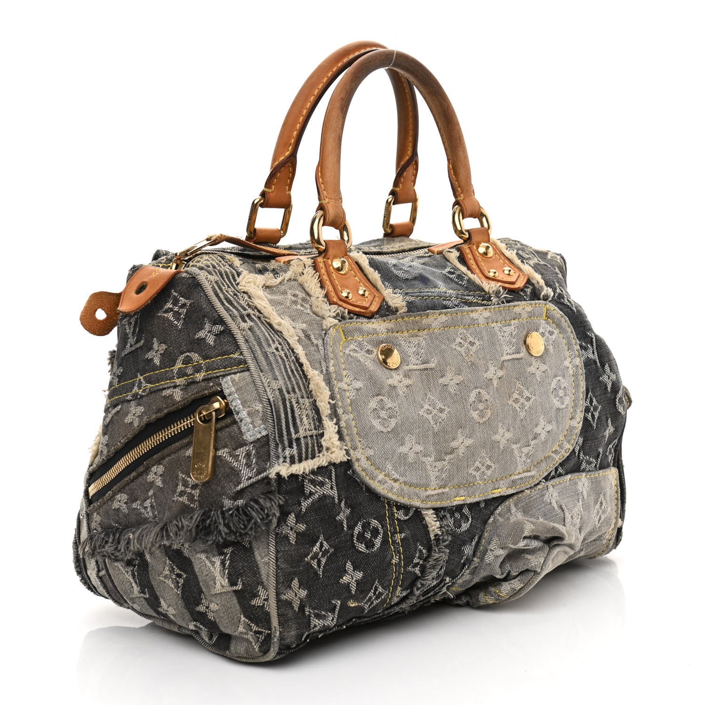 Denim Patchwork Speedy 30 Grey