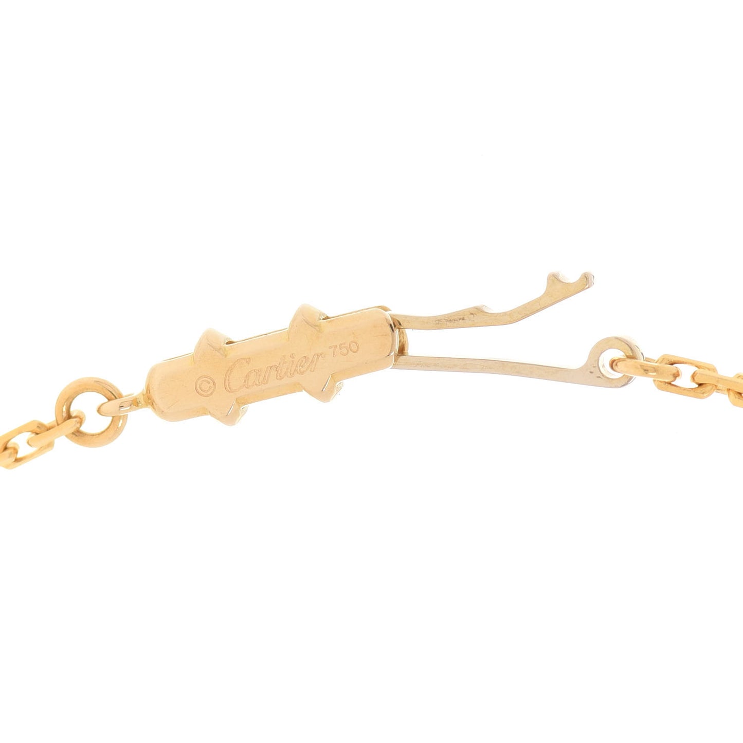 18K Yellow Gold LOVE Drop Necklace
