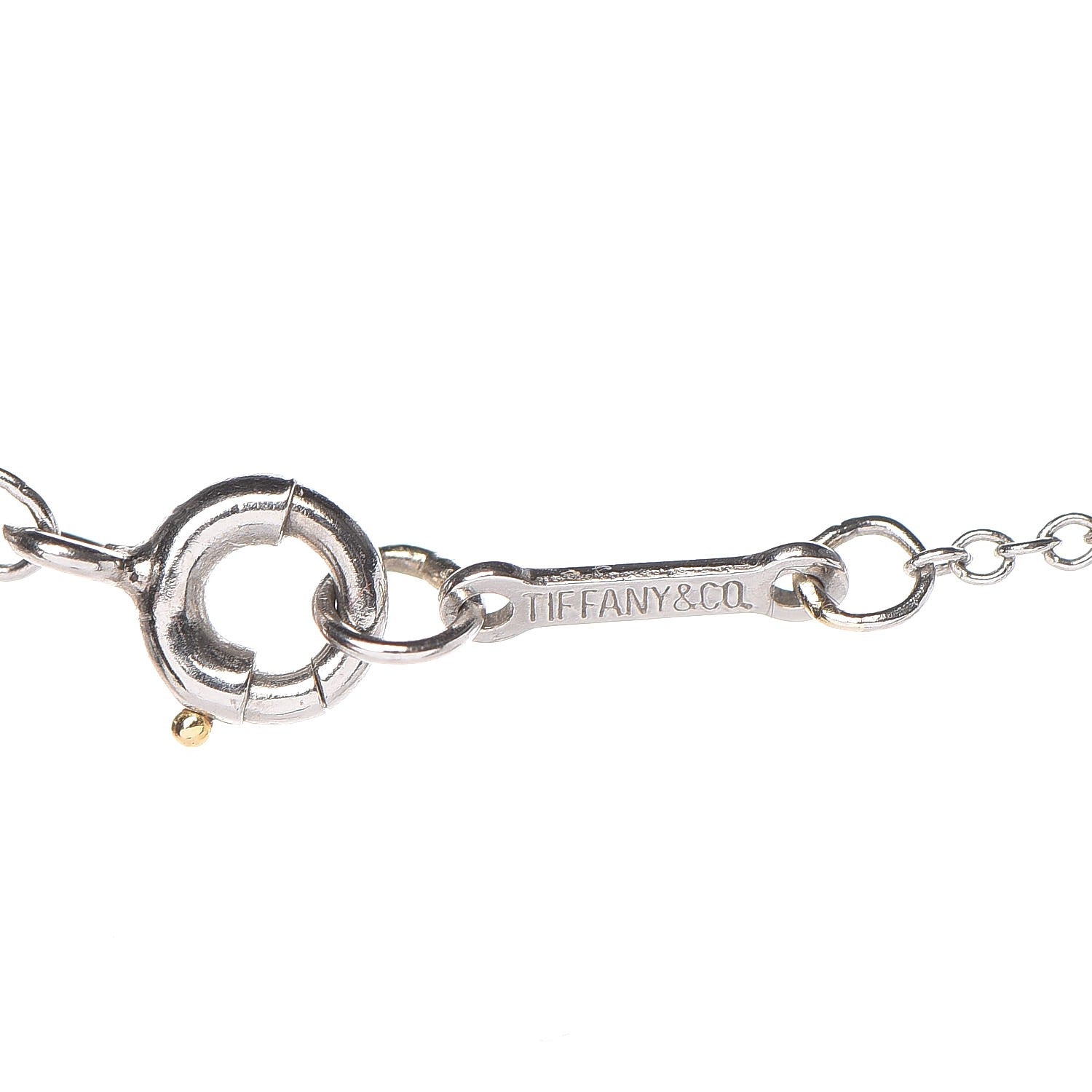 Tiffany Platinum Diamond .25ct Elsa Peretti Diamonds by the Yard Pendant Necklace 5 of 8