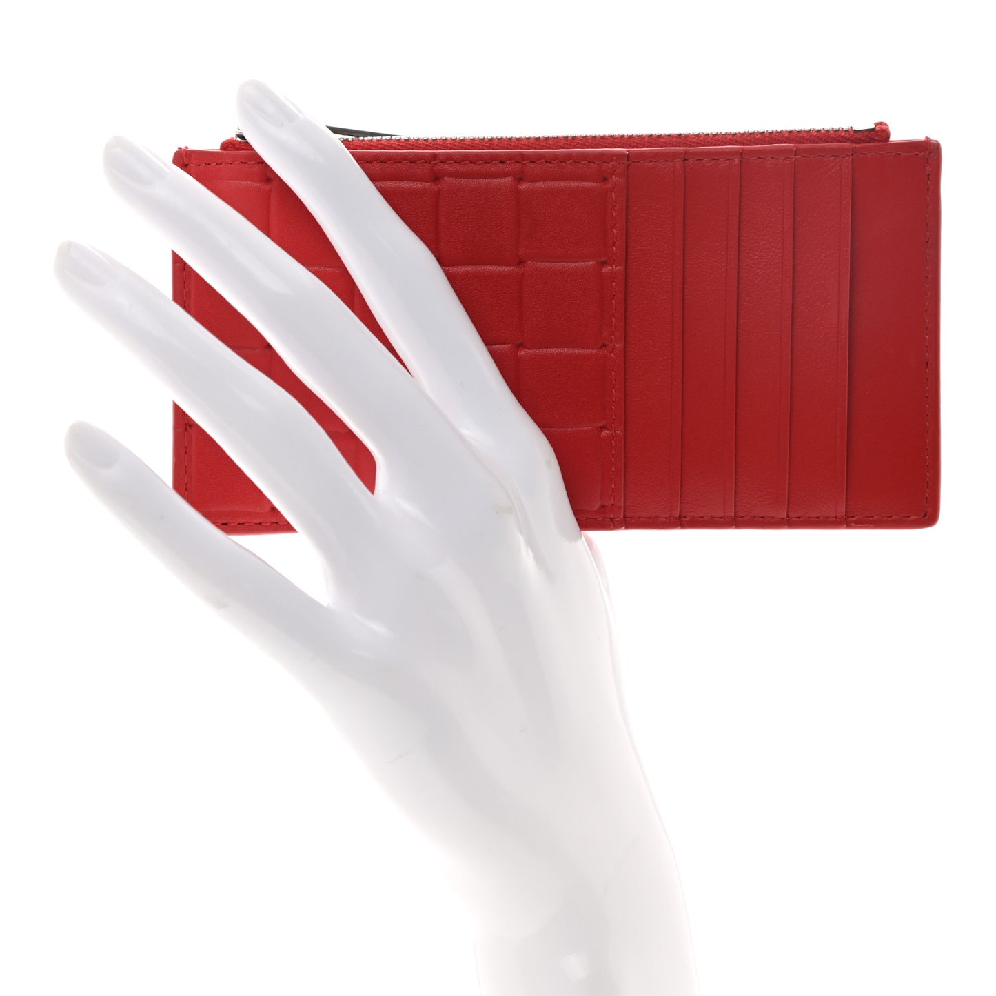 Zip Card Case Red