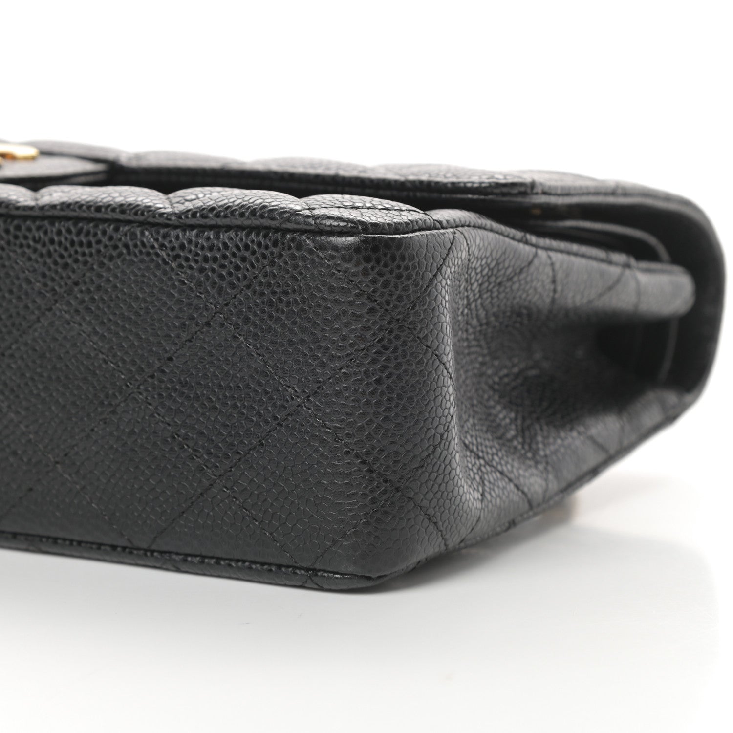 Chanel Caviar Quilted Medium Double Flap Black 10 of 11