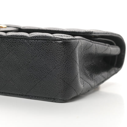 Chanel Caviar Quilted Medium Double Flap Black 10 of 11