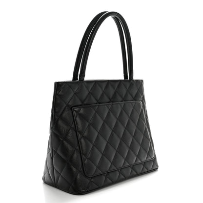 Chanel Caviar Quilted Medallion Tote Black 3 of 15