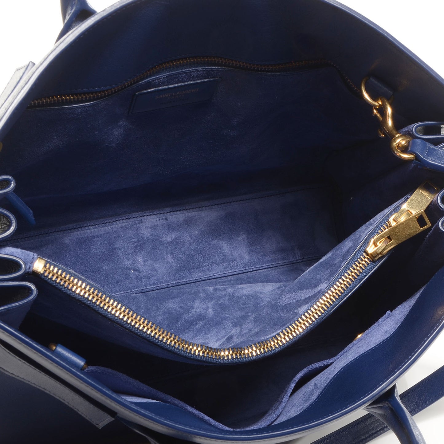 Leather Small Sac De Jour Blue