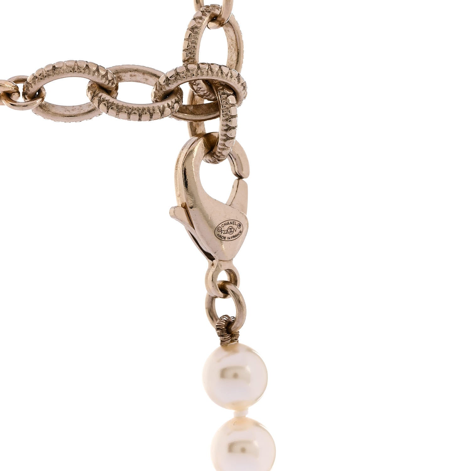 Chanel Pearl CC 100th Anniversary Necklace Light Gold 5 of 6