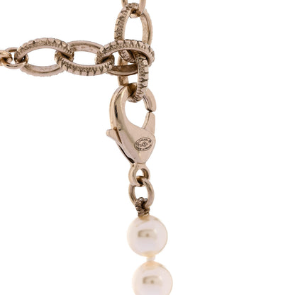 Chanel Pearl CC 100th Anniversary Necklace Light Gold 5 of 6
