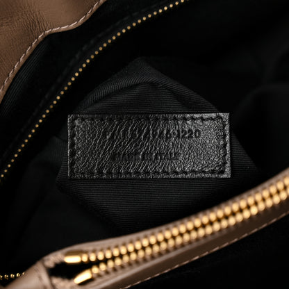 Saint Laurent Linen Y Quilted Monogram Medium Loulou Chain Satchel Natural Taupe 7 of 11