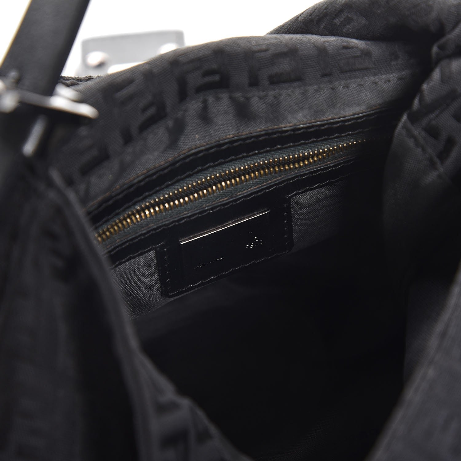 Fendi Zucchino Forever Mama Baguette Black 6 of 7
