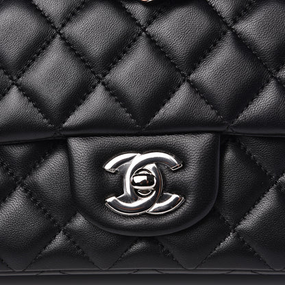 Chanel Lambskin Quilted Mini Rectangular Flap Black 9 of 12