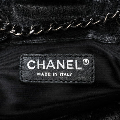 Chanel Lambskin Quilted Western Baluchon Fringe Bag Black 6 of 7