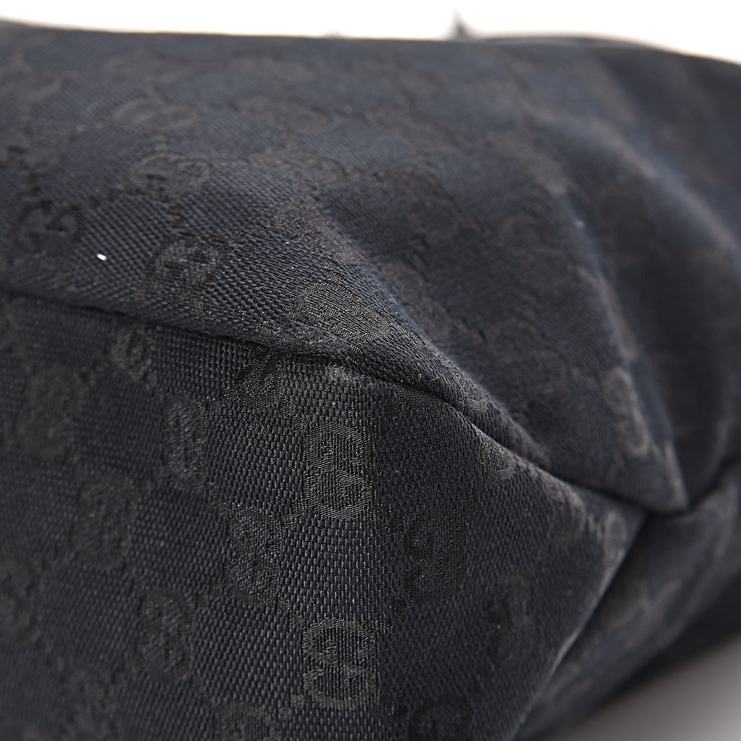 Monogram Medium Horsebit Chain Hobo Black