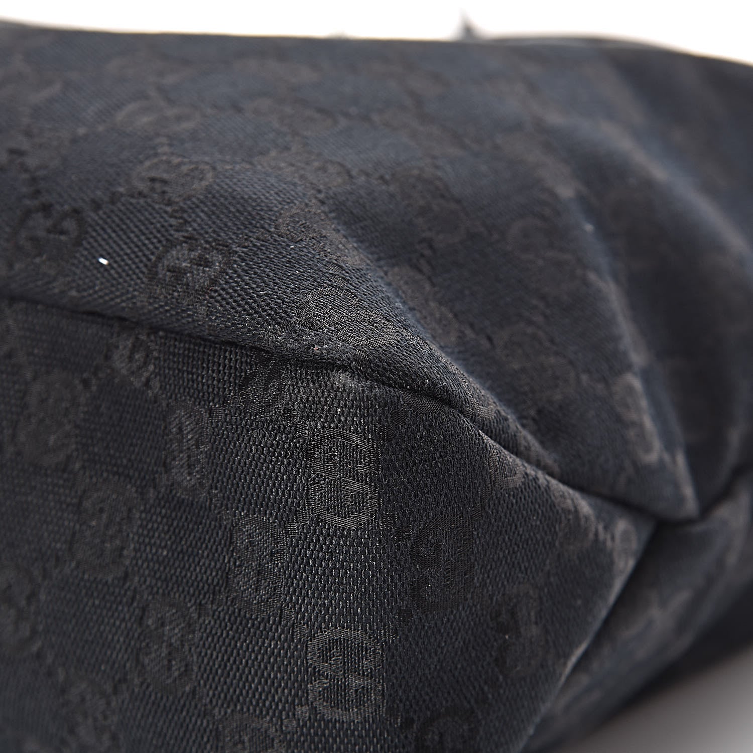 Gucci Monogram Medium Horsebit Chain Hobo Black 9 of 12