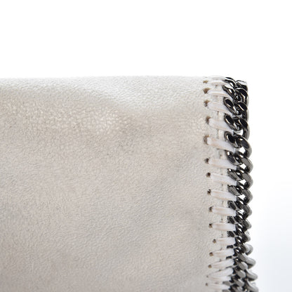 Stella McCartney Shaggy Deer Falabella Fold Over Clutch Chalk 12 of 12