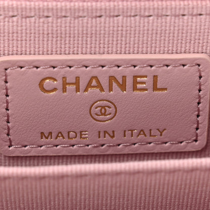 Chanel Caviar Quilted Zip Coin Purse Light Pink 6 of 8