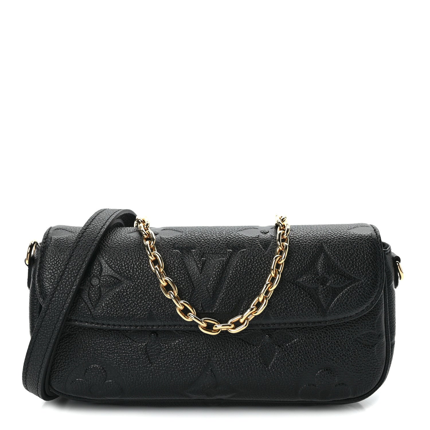 Louis Vuitton Empreinte Monogram Giant Ivy Wallet On Chain Black 1 of 11