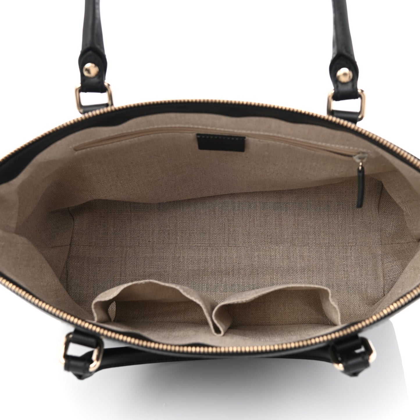 Soft Microguccissima Small Zippered Satchel Black