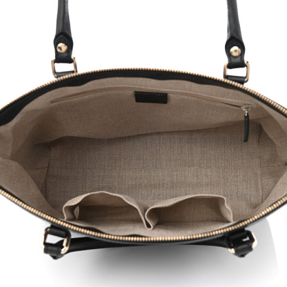 Gucci Soft Microguccissima Small Zippered Satchel Black 5 of 8