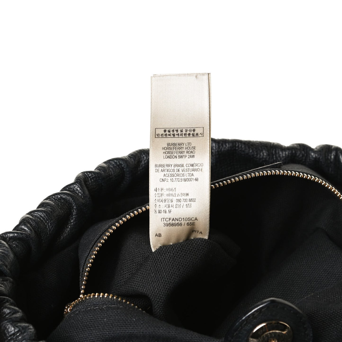 Calfskin House Check Little Crush Black