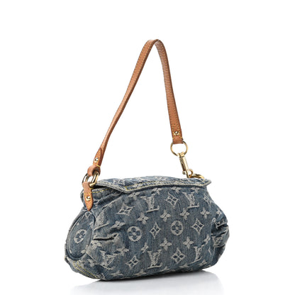 Louis Vuitton Monogram Denim Mini Pleaty Blue 2 of 5