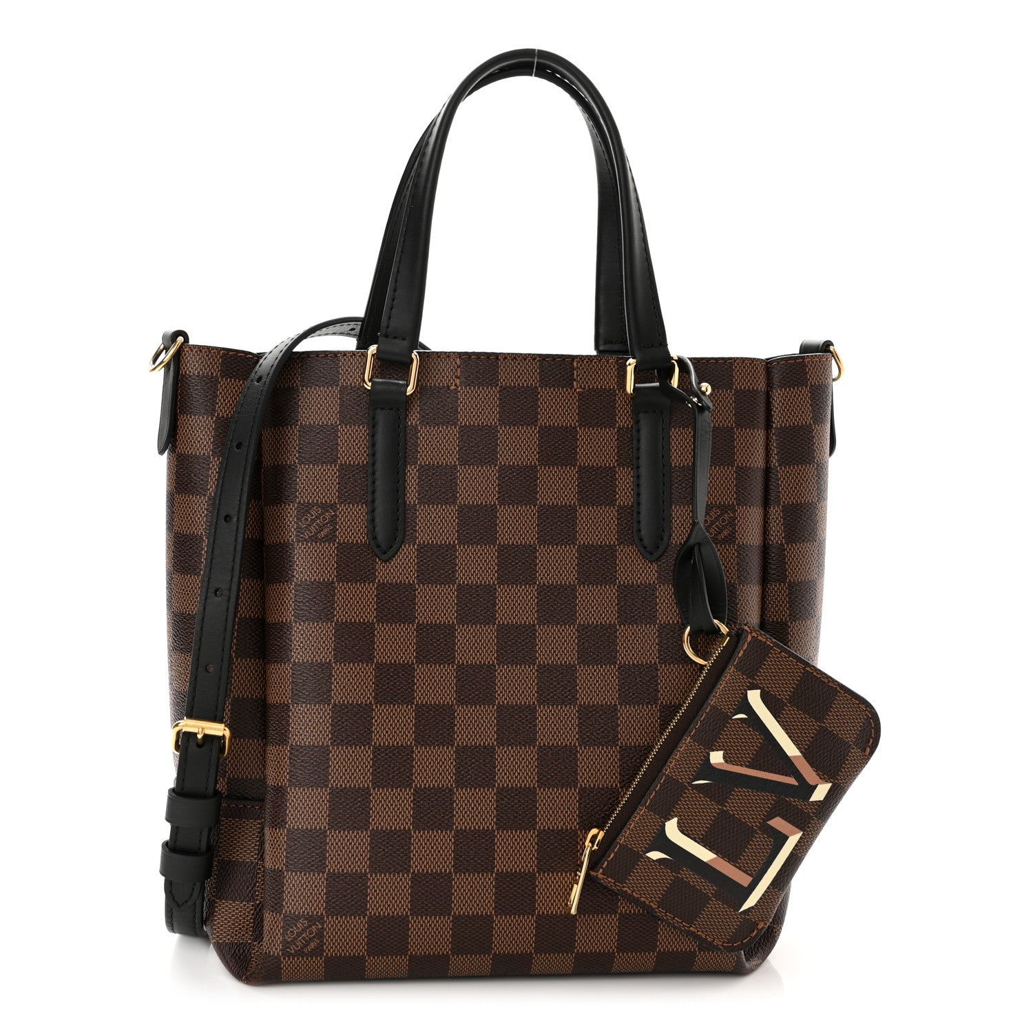 Louis Vuitton Damier Ebene Belmont PM Black 1 of 9