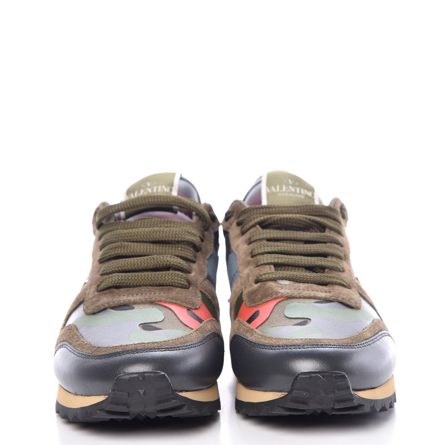 Nappa Suede Camouflage Womens Rockrunner Sneakers 37.5 Multicolor