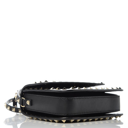 Valentino Garavani Vitello Rockstud Flap Crossbody Bag Black 4 of 9