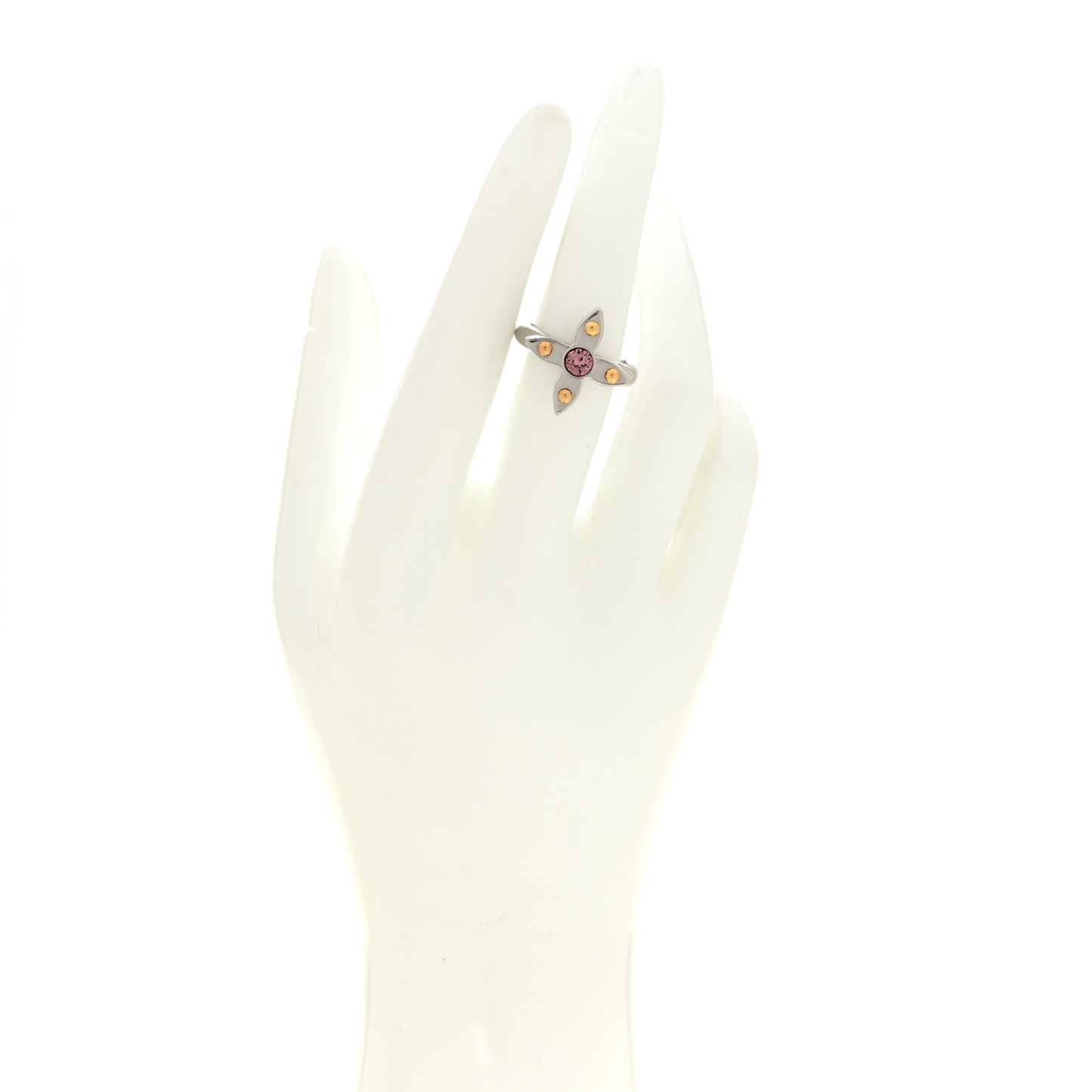 Metal Crystal Love Letters Timeless Ring 5.5