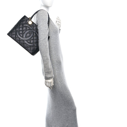 Chanel Caviar Quilted Medallion Tote Black 2 of 10