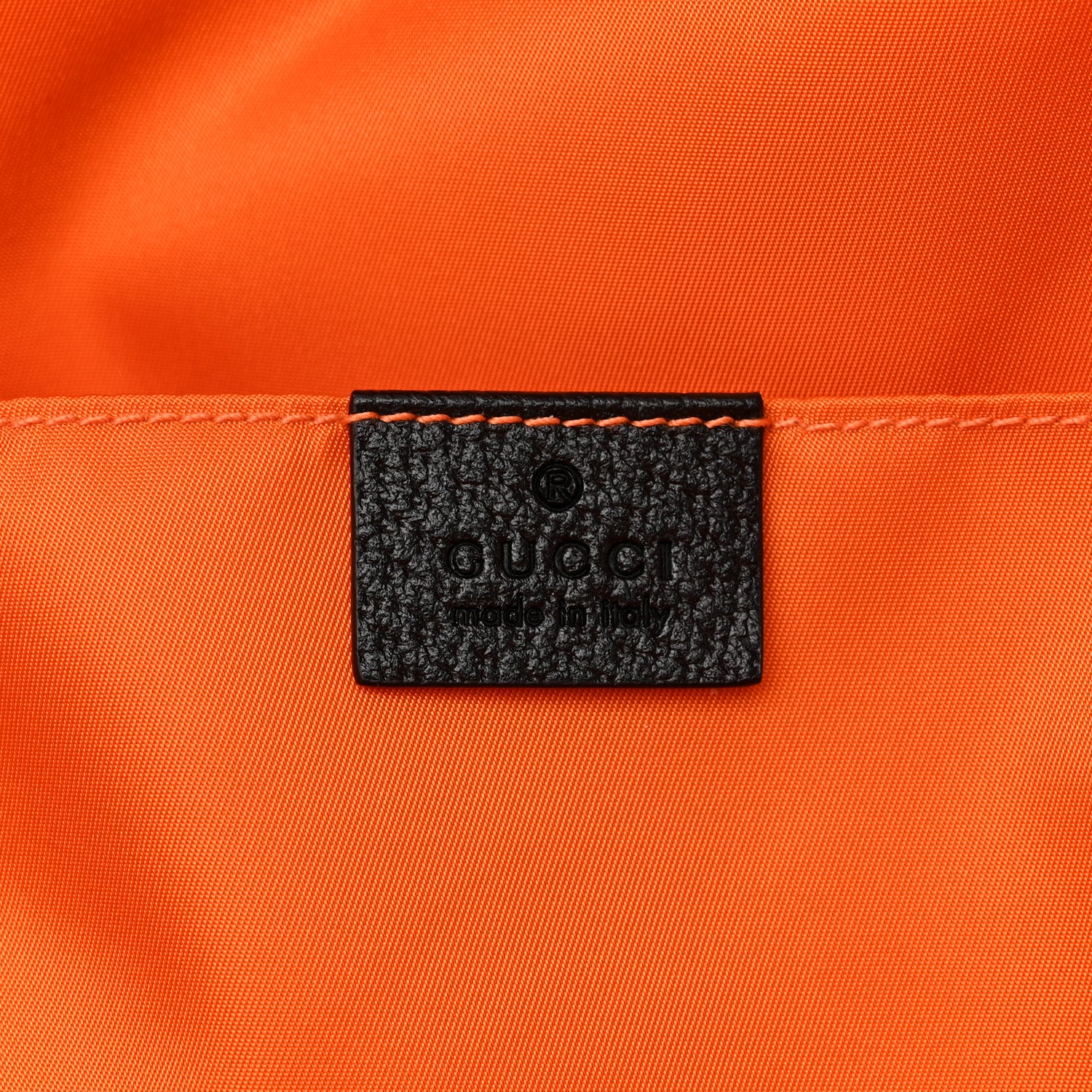 Gucci Econyl Nylon Monogram Off The Grid Backpack Carrot Orange Black 6 of 10