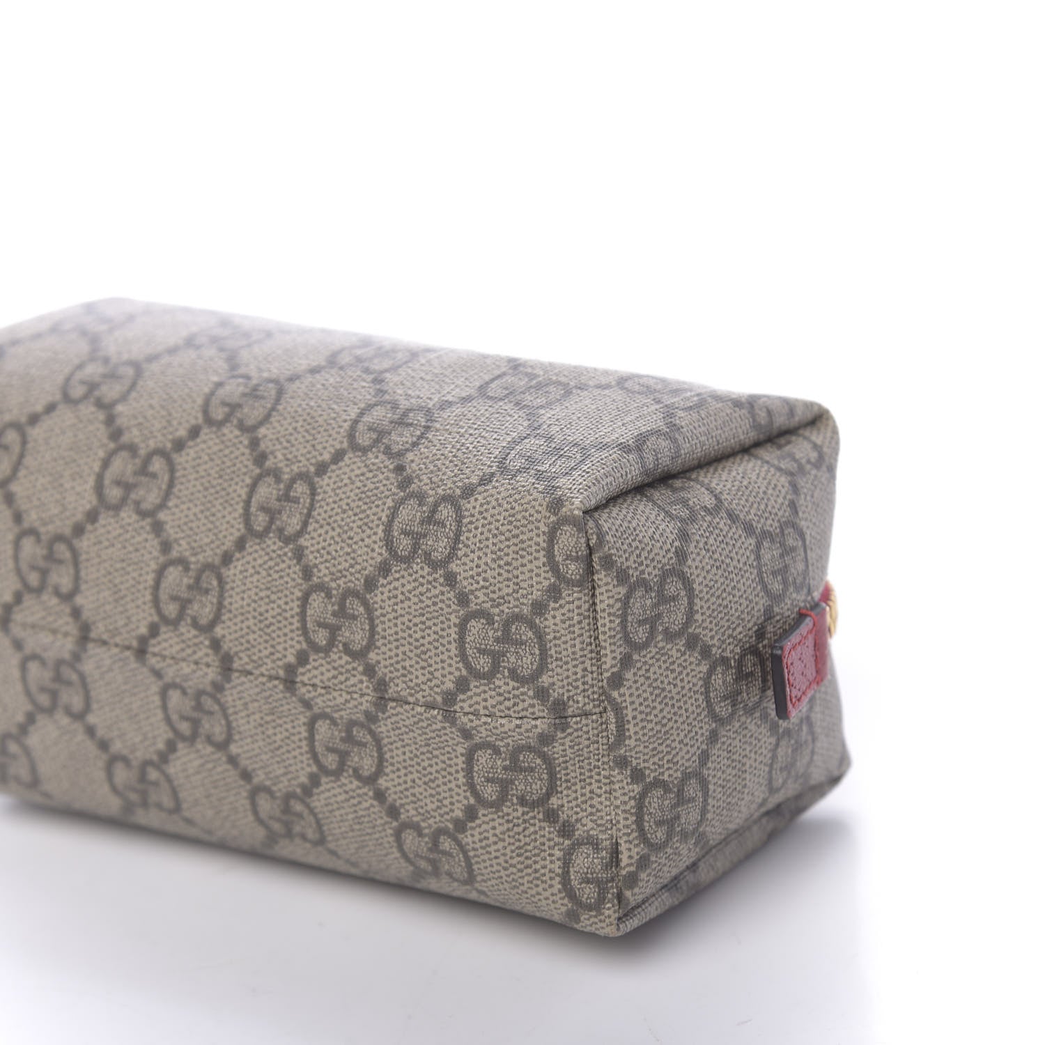 Gucci Soft GG Supreme Monogram Calfskin Small Ophidia Cosmetic Case Beige Ebony Hibiscus Red 11 of 11