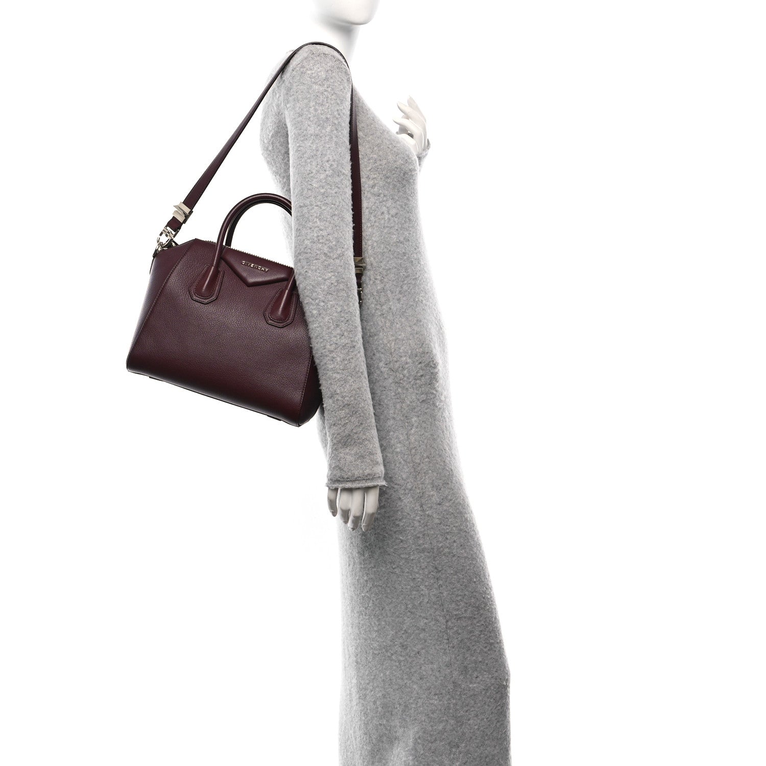 Givenchy Sugar Goatskin Small Antigona Oxblood 2 of 10