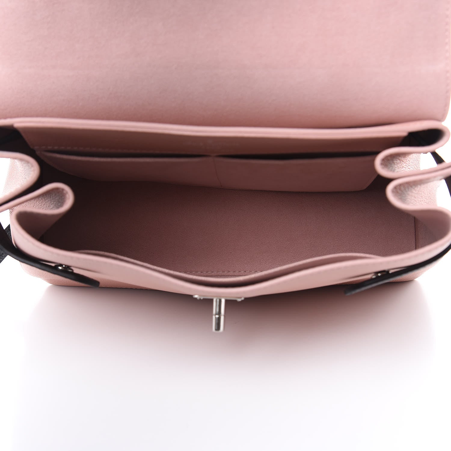 Louis Vuitton Soft Calfskin Lockme Ever Rose Ballet White Maito Black 5 of 11