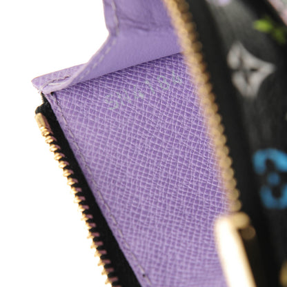 Louis Vuitton Monogram Multicolor Key Pouch Black Violet 7 of 7