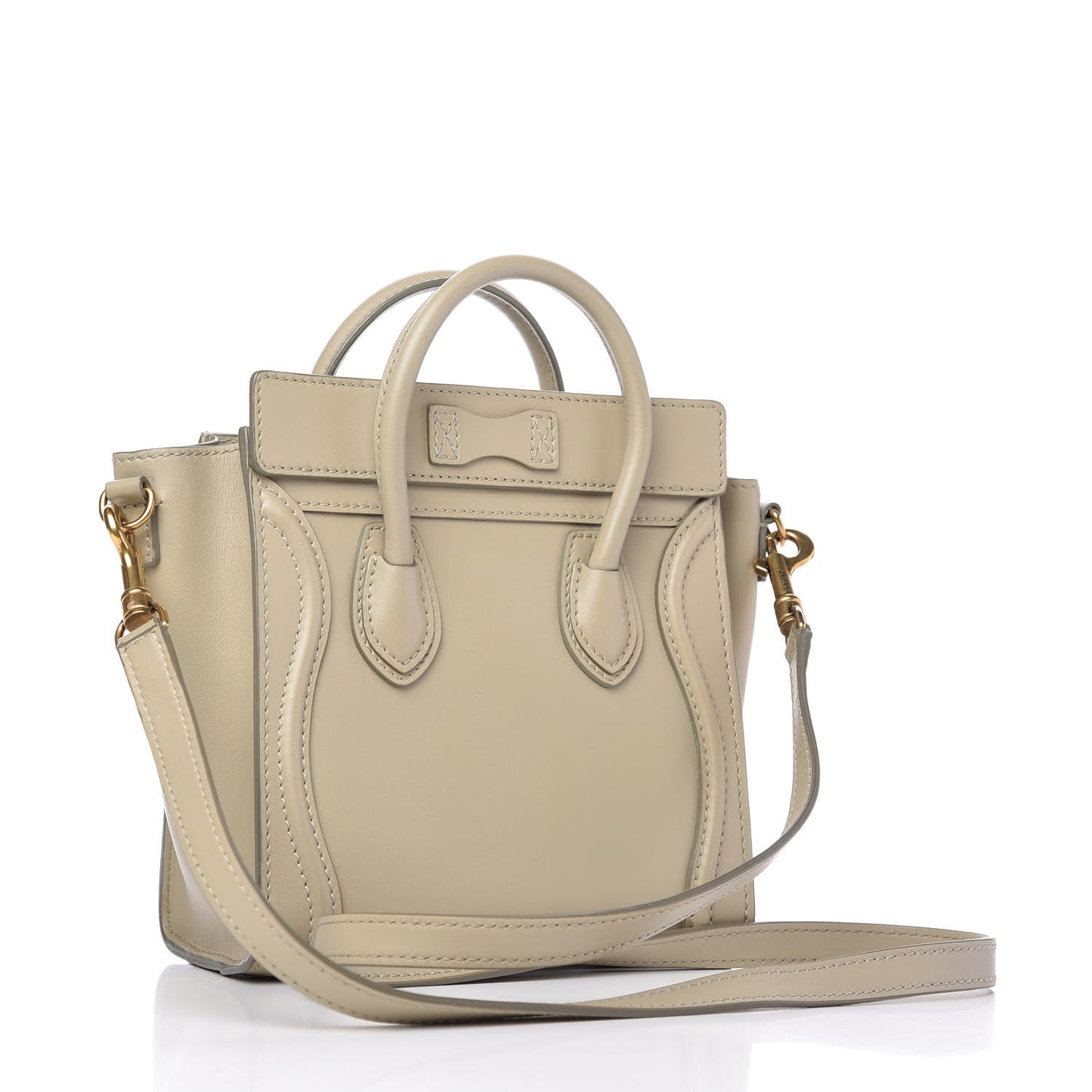 Satin Calfskin Nano Luggage Sand
