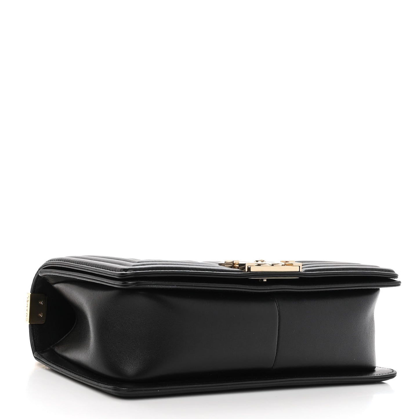 Lambskin Quilted Medium Boy Flap Black