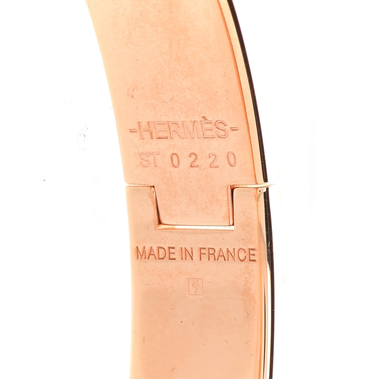 Hermes Enamel Clic Anneau Bracelet PM Marron Glace 4 of 6