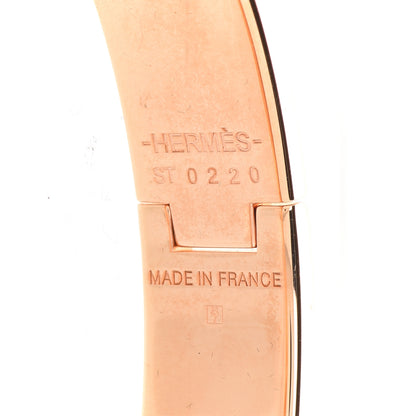 Hermes Enamel Clic Anneau Bracelet PM Marron Glace 4 of 6
