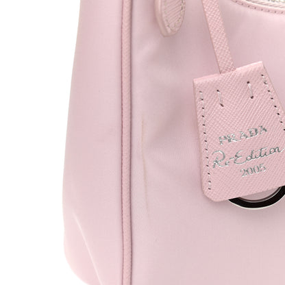 Prada Re-Nylon Saffiano Mini Re-Edition 2005 Bag Alabastro 12 of 12