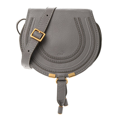 Chloe Calfskin Mini Marcie Round Crossbody Bag Cashmere Grey 1 of 11